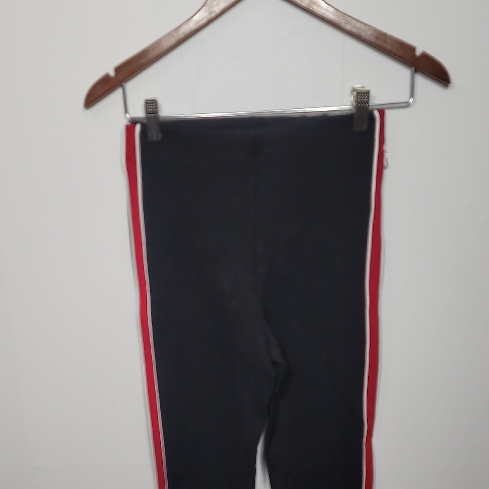 Forever 21 Black Leggings with Red and White Trim